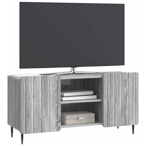 Mobile TV Grigio Sonoma 102 x 34,5 x 52 cm Legno ingegnerizzato - Foto 2