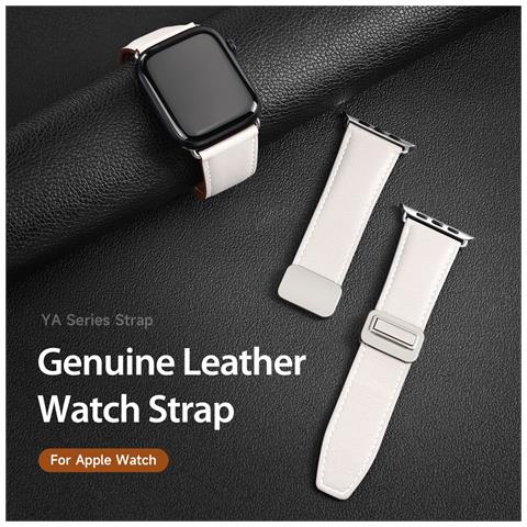 Cinturino Orologio per Apple Watch - Pelle, Bianco - Foto 4
