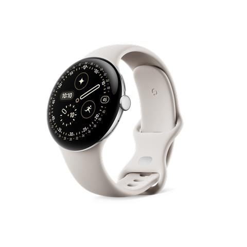 Pixel Watch 4 AMOLED 45 mm Digitale Touch screen 4G Argento Wi-Fi GPS (satellitare) - Foto 1