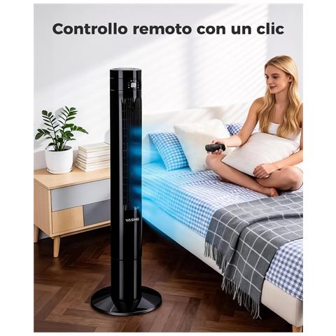 Ventilatore a torre NDTFT14RH. 110 cm. 50 W. telecomando - Foto 2