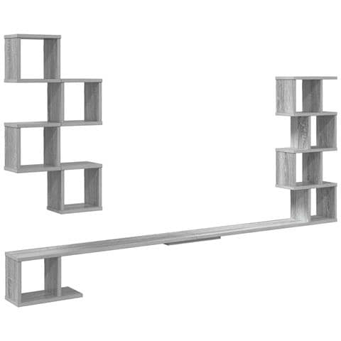 Mensola per TV da muro Sonoma grigio 180 x 15 x 94 cm - Foto 1