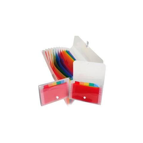 classificatore a 6 tasche 11x18cm in ppl crystal - Foto 1