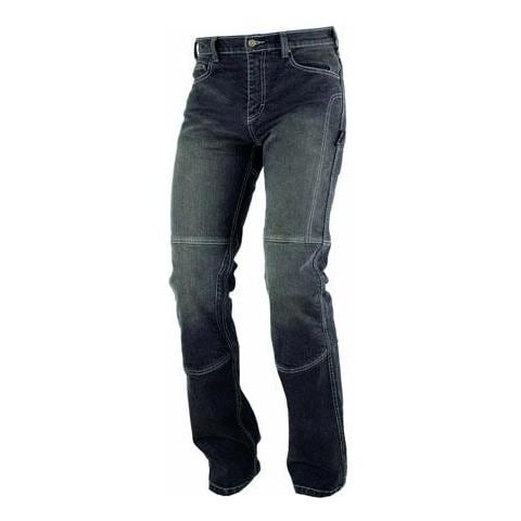 Jeans Pantaloni Moto Protezioni Omologate Inserti Aramid Rinforzati Nero 34 - Foto 1