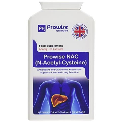Nac N-acetil-cisteina 600mg 120 Capsule Prodotto Gmp Di Qualità Garantita Gmp Adatto A Vegetariani E Vegani Di Prowise Healthcare - Foto 1