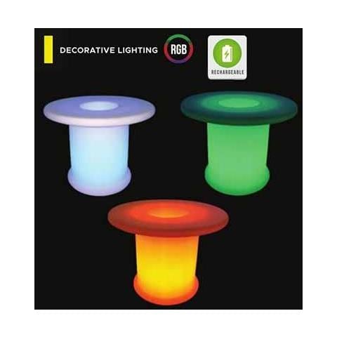 V-tac Vt-7812 Tavolino Da Caffè Led Multicolor Rgb Batteria Ricaricabile E Telecomando Ip54 - Sku 40251 - Foto 1