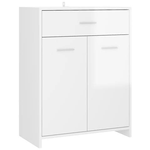 Mobile A Parete VidaXL Bianco 69,5x34x90 Cm - Legno Multistrato - Foto 12