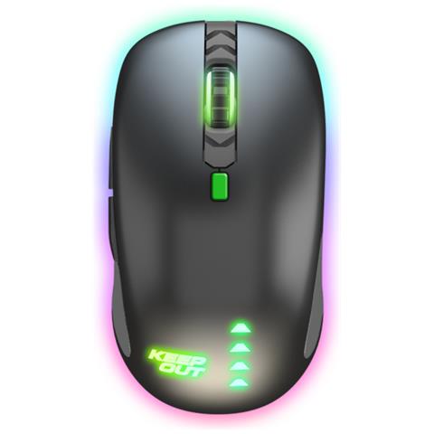 X9CH USB Laser 8200DPI Ambidestro Nero, Verde, Grigio mouse - Foto 1