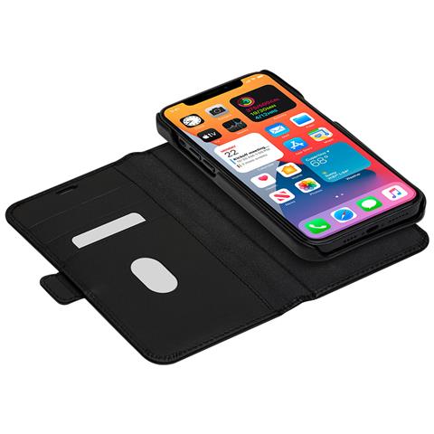 Custodia Per Apple Iphone 12 / 12 Pro Folio 2 In 1 Modello Lynge, Nero - Foto 11