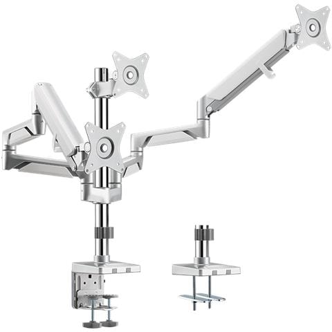 Bp0090 Supporto Da Tavolo Per Tv A Schermo Piatto 68,6 Cm (27"") Morsa Argento - Foto 1