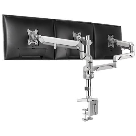 Bp0090 Supporto Da Tavolo Per Tv A Schermo Piatto 68,6 Cm (27"") Morsa Argento - Foto 2
