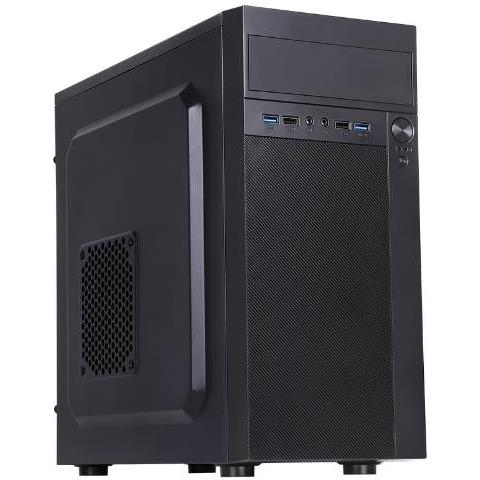 Case THEON Mini Tower micro ATX 2 Porte USB 3.2 Colore Nero - Foto 1