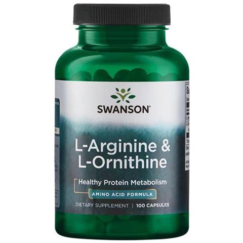 L-arginina 500 Mg E L-ornitina 250 Mg 100 Capsule Swanson Health Products - Foto 1