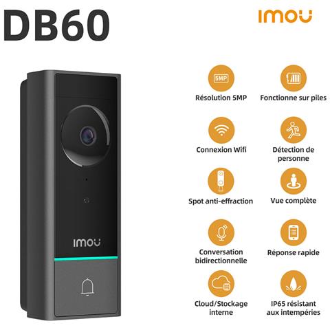 Campanello Connesso Wi-fi Hd 5mp Db60/ds21 Ipx6, Nero - Foto 6