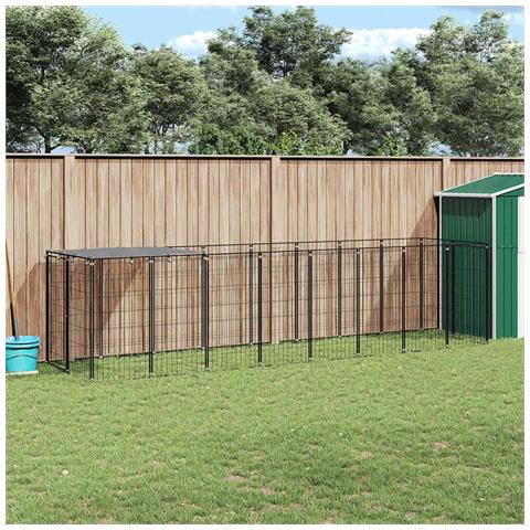 Gabbia Per Cani Nera 4,84 M In Acciaio - Foto 9
