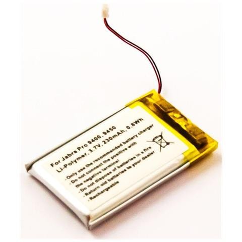 Coreparts Mbxja-ba0001 Accessorio Per Cuffia Batteria (battery For Jabra Headset - 0.8wh Li-pol 3.7v. 230mah - 0.8wh Li- - Foto 1