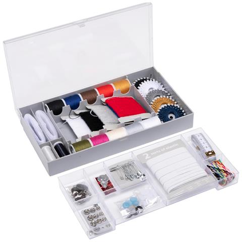 Set Da Cucito 78 Pezzi Scatola Per Cucire Da Viaggio Portatile Con Ago E Filo - Foto 1