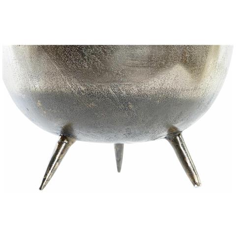 Centrotavola Dkd Home Decor 31 X 31 X 19,5 Cm Argentato Dorato Moderno (2 Unità) - Foto 3