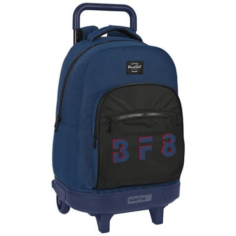 Trolley Per La Scuola Urban Nero Blu Marino (33 X 45 X 22 Cm) - Foto 1