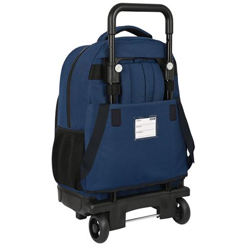 Trolley Per La Scuola Urban Nero Blu Marino (33 X 45 X 22 Cm) - Foto 3