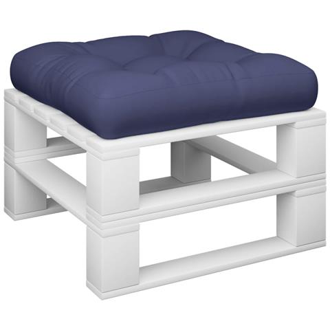 Cuscino Per Pallet Blu Marino 50x50x12 Cm In Tessuto - Foto 3