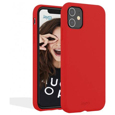 Cover Per Iphone 12 / 12 Pro Premium Silicone Microfibra, Rosso - Foto 1
