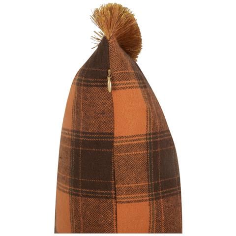 Cuscino Decorativo Barja 40 X 70 Cm Trama Gingham Arancione - Foto 2