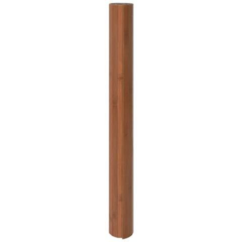Tappeto Rettangolare Marrone 100x300 Cm In Bambù - Foto 3