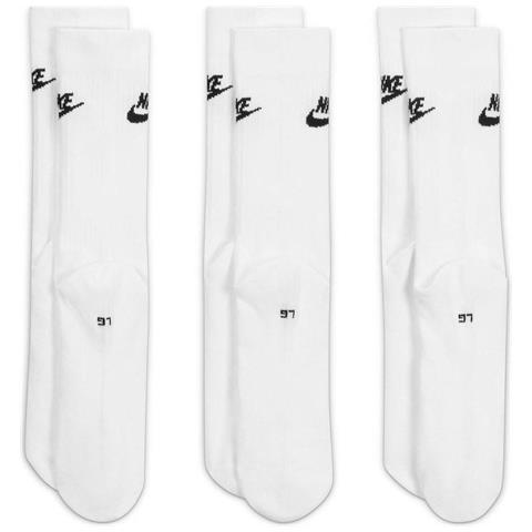 Sportswear Everyday Essential Crew 3 Pairs Dx5025-100, Unisex, Bianca, 34-38 - Foto 5