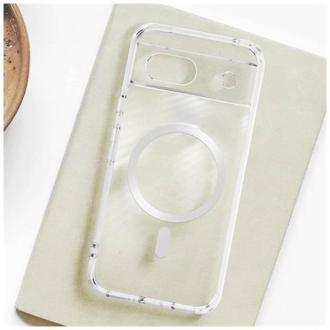 Cover Magsafe Per Google Pixel 8a Semirigida Angoli Bumper - Foto 5