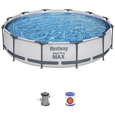 Piscina Con Struttura Rotonda Steel Pro Max 366x76 Cm 56416 - Foto 1
