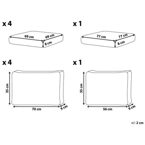 Set Di Copricuscini Per Esterni Verde Messina - Foto 7