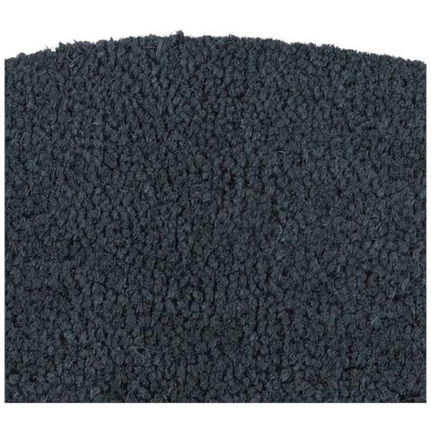 Zerbino Grigio Scuro Mezzo Rotondo 60x90 Cm Fibra Di Cocco - Foto 3