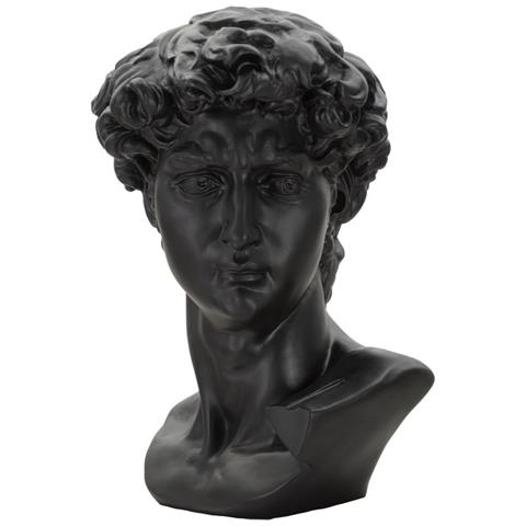 Scultura Testa Antica Nera Cm 44x35,5x60 - Foto 2