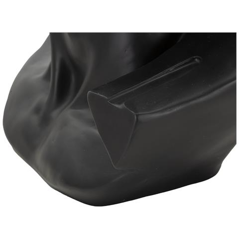 Scultura Testa Antica Nera Cm 44x35,5x60 - Foto 5