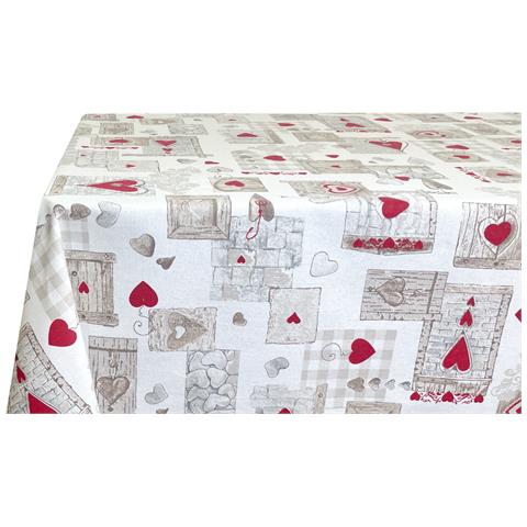 Tovaglia Per Salotto Cucina Tavolo 100% Cotone Made In Italy San Candido 140x140 San Candido - Foto 5