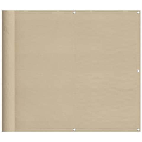 Paravento Da Balcone Beige 90x800 Cm 100% Poliestere Oxford - Foto 2