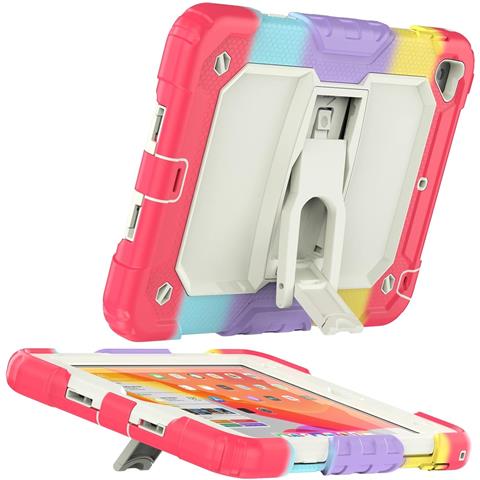 Custodia Colorata Per Ipad 10.2"" (2019/20/21) Con Cinghia E Supporto Multifunzionale - Foto 2