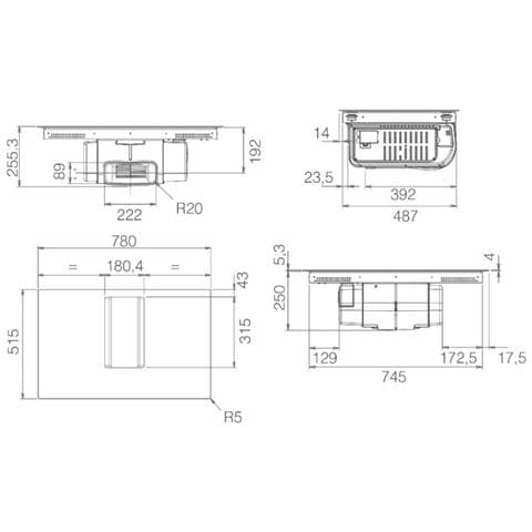 Piano Cottura a Induzione Aspirante da Incasso NikolaTesla Alpha B BL /A / 78 4 Zone di Cottura con Cappa Integrata Dimensioni 78 cm Colore Nero - Foto 6