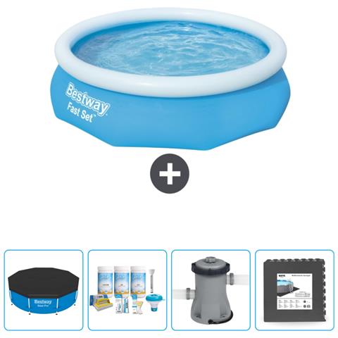 Piscina Fuori Terra - In Giro - 305x76 Cm - Blu - Include Accessori Coordinati Cb3 - Foto 1