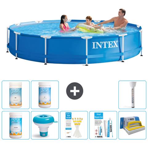 Piscina Fuori Terra - In Giro - 366x76 Cm - Blu - Include Accessori Coordinati - Foto 1