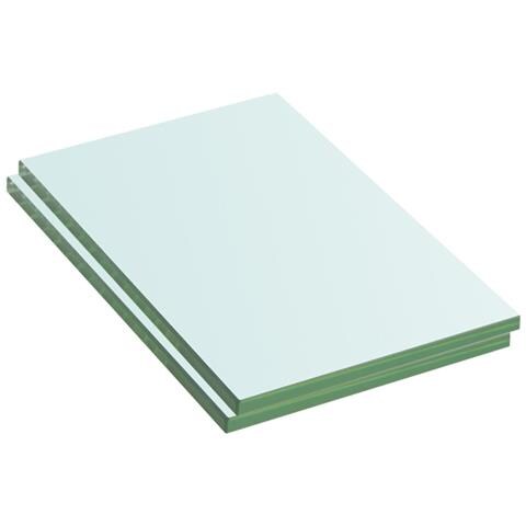 Mensole In Vetro Trasparente 2 Pz 20x12 Cm - Foto 2