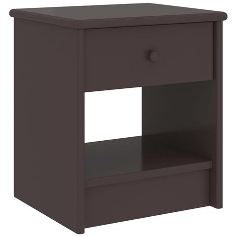 Lusso Casadino -  Comodino Marrone Scuro 35x30x40 Cm In Legno Massello Di Pino - Foto 2