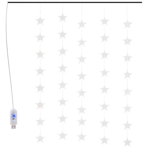 Lusso Casadino - Luci Fatate A Stella A Led 200 Led Blu 8 Funzioni - Foto 1