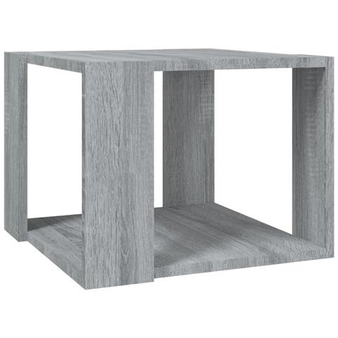 Lusso Casadino -  Tavolino Salotto Grigio Sonoma 40x40x30cm Legno Ingegnerizzato - Foto 1
