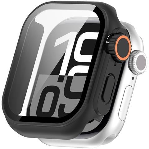Custodia Protettiva Per Apple Watch - Pc Rigido E Vetro Temperato Black 40 Mm - Foto 2