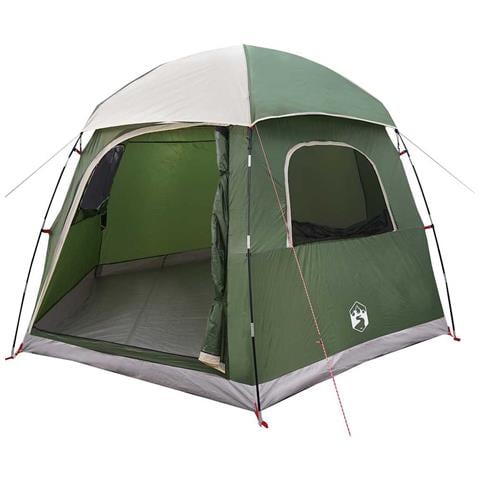 Tenda Familiare Igloo per 6 Persone Verde Impermeabile - Foto 2