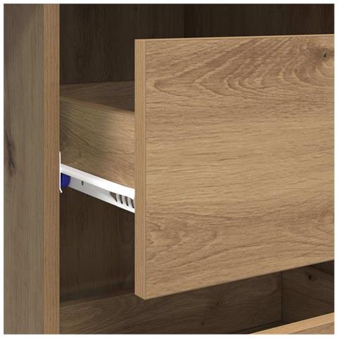 Scrivania Marrone da Scrittura Rovere Artigianale - Foto 9