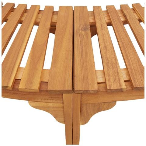 Cerchio per Vasca Idromassaggio Semi-Ovale 272x120.5x55.5 cm Legno Massello di Acacia - Foto 9