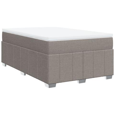 Giroletto a Molle con Materasso Tortora 120x190 cm in Tessuto - Foto 1