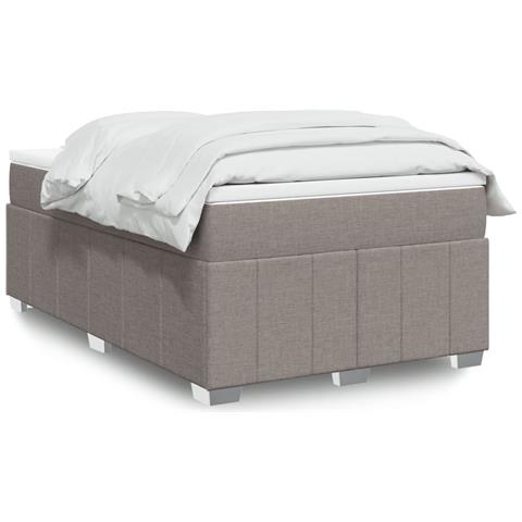 Giroletto a Molle con Materasso Tortora 120x190 cm in Tessuto - Foto 2